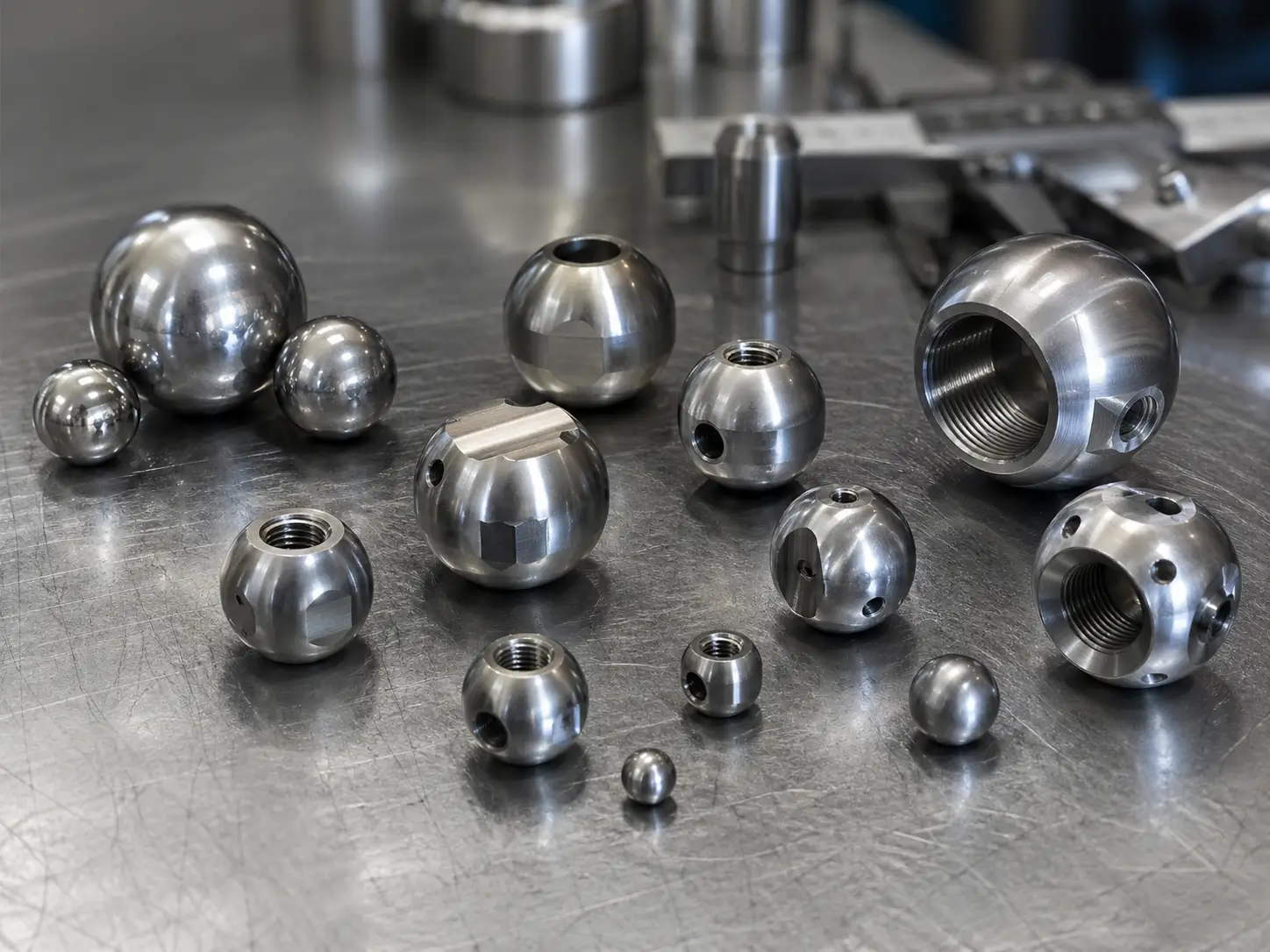 Drilled Titanium Balls