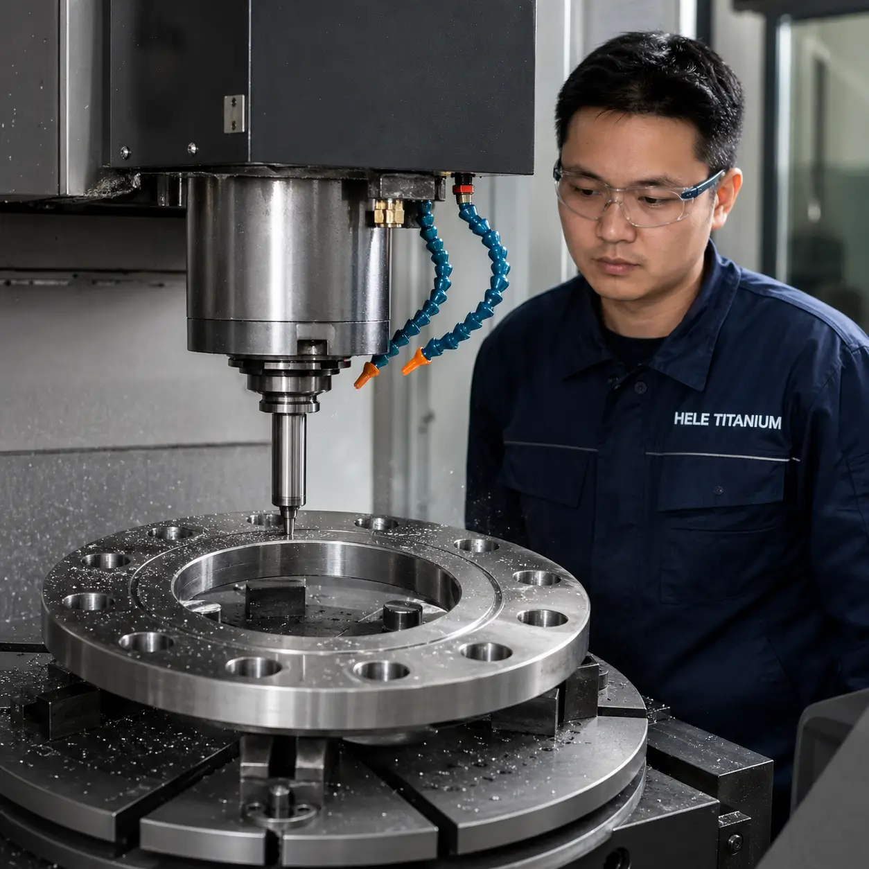 CNC Facing & Bolt Drilling