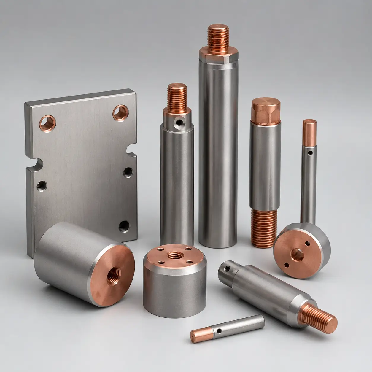 Titanium-Clad Copper Electrodes