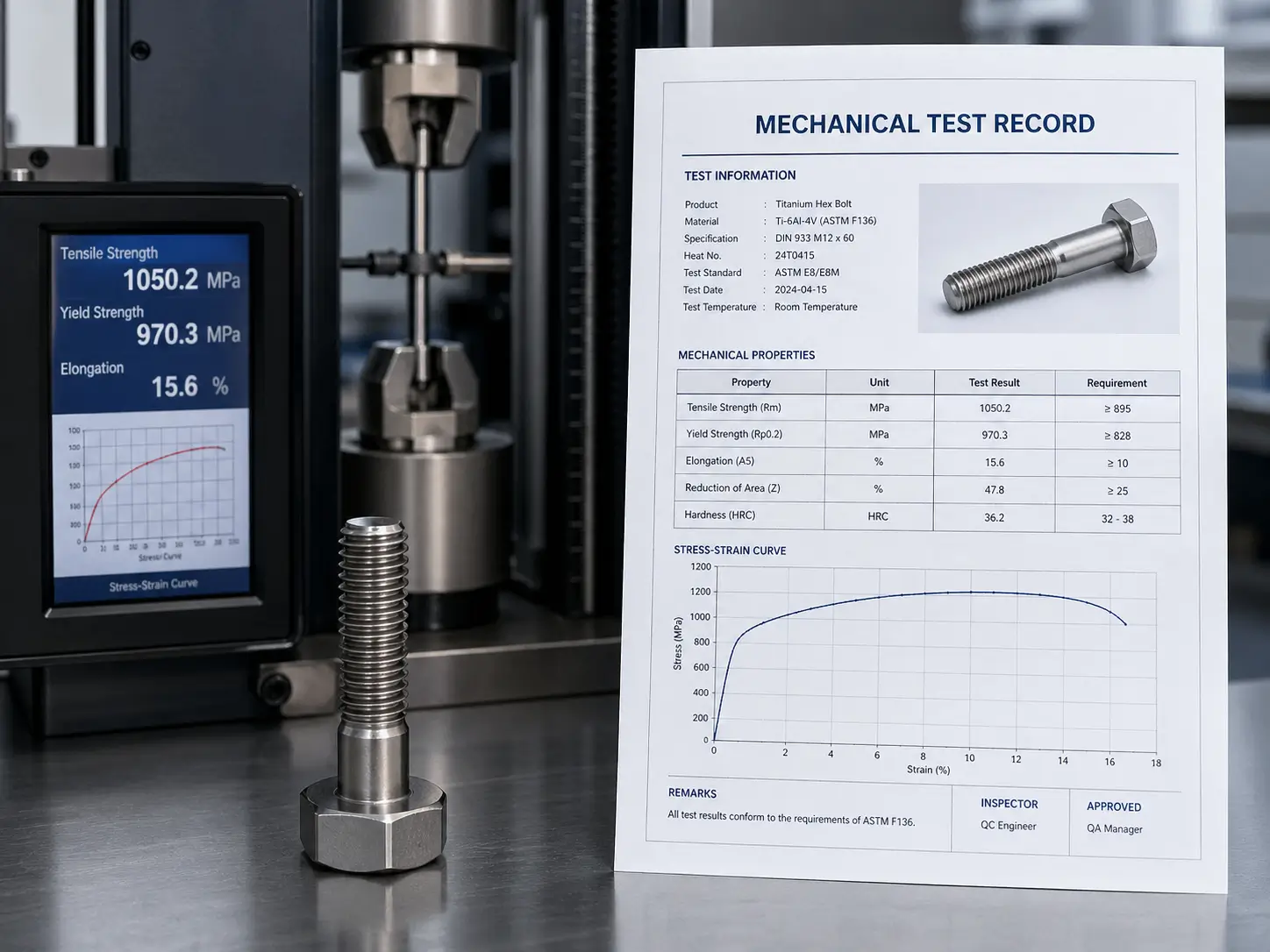 Mechanical Test Record