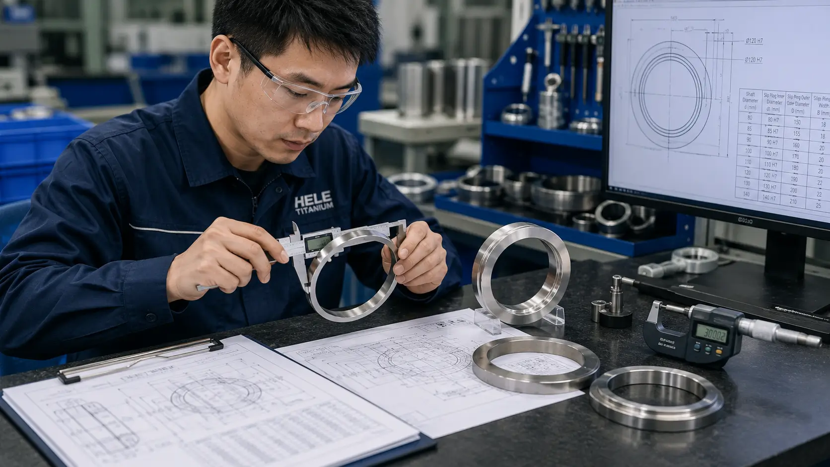 Slip ring sizing