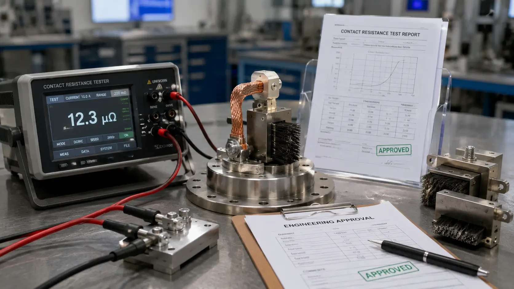Contact resistance data