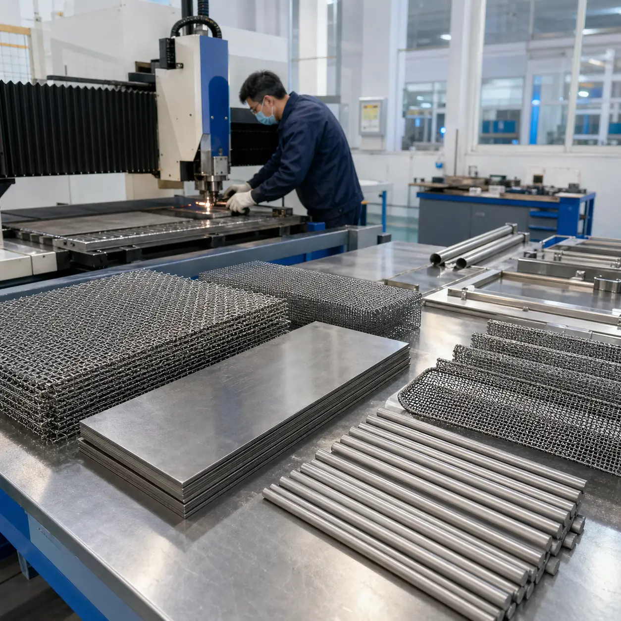Titanium substrate material inspection before coating