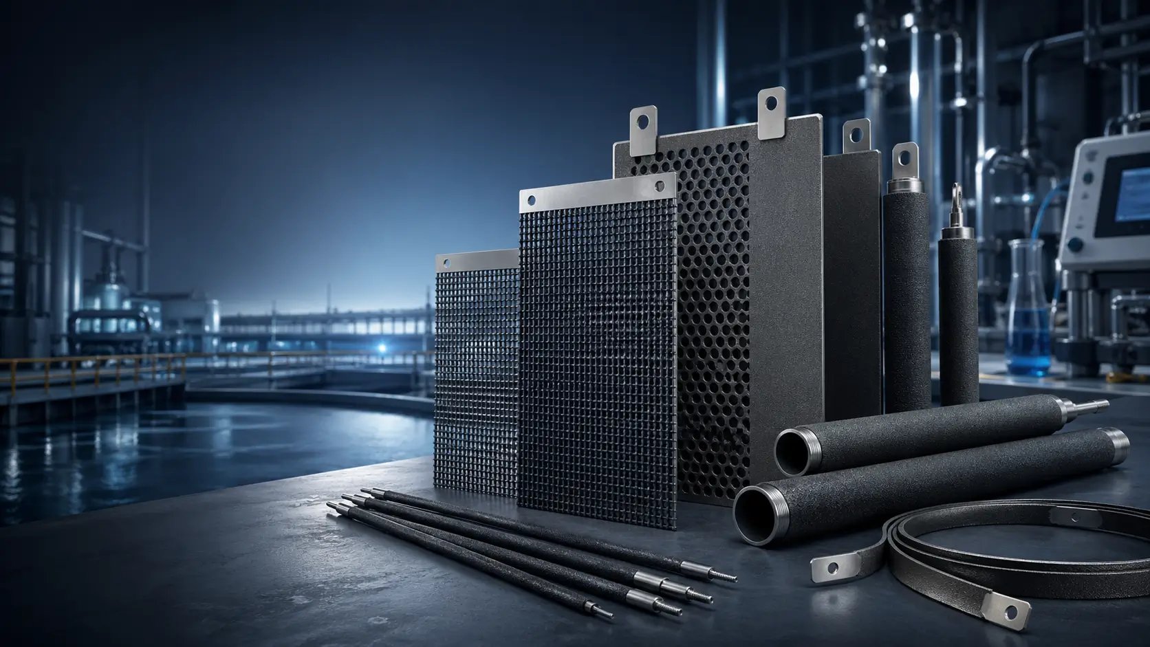 Multiple Titanium Anode Forms - Mesh, Plate, Tube, Basket, Custom Assemblies