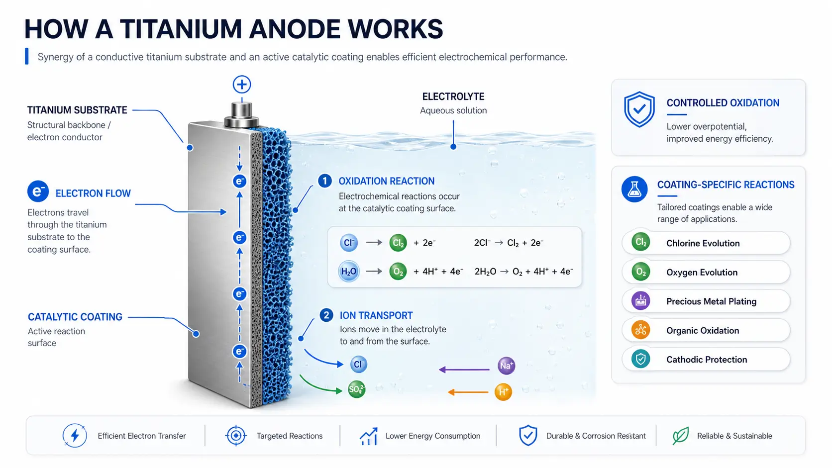 Electrochemical Mechanism of a Titanium Anode