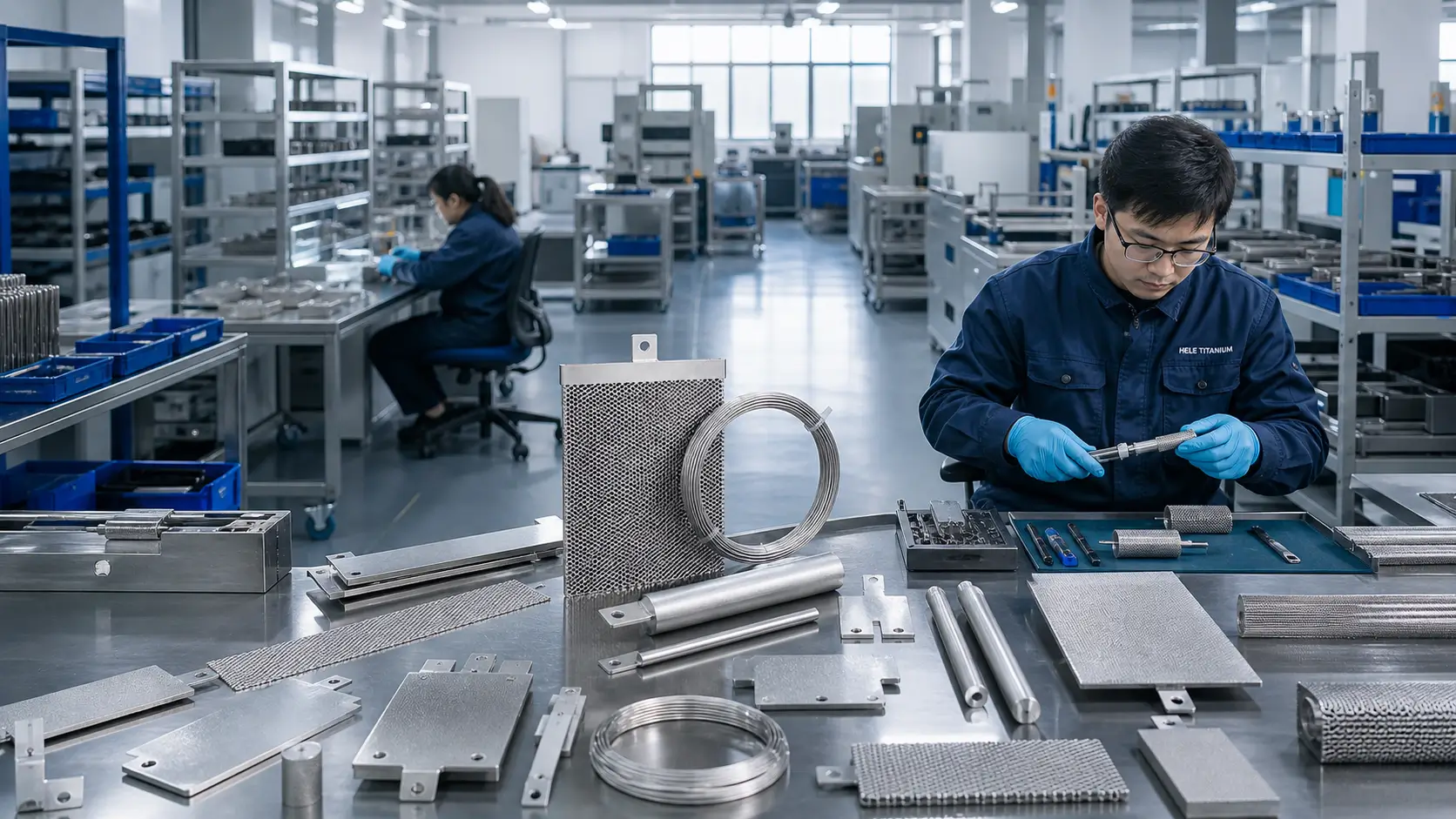 Pt/Ti Electrode Assembly Area