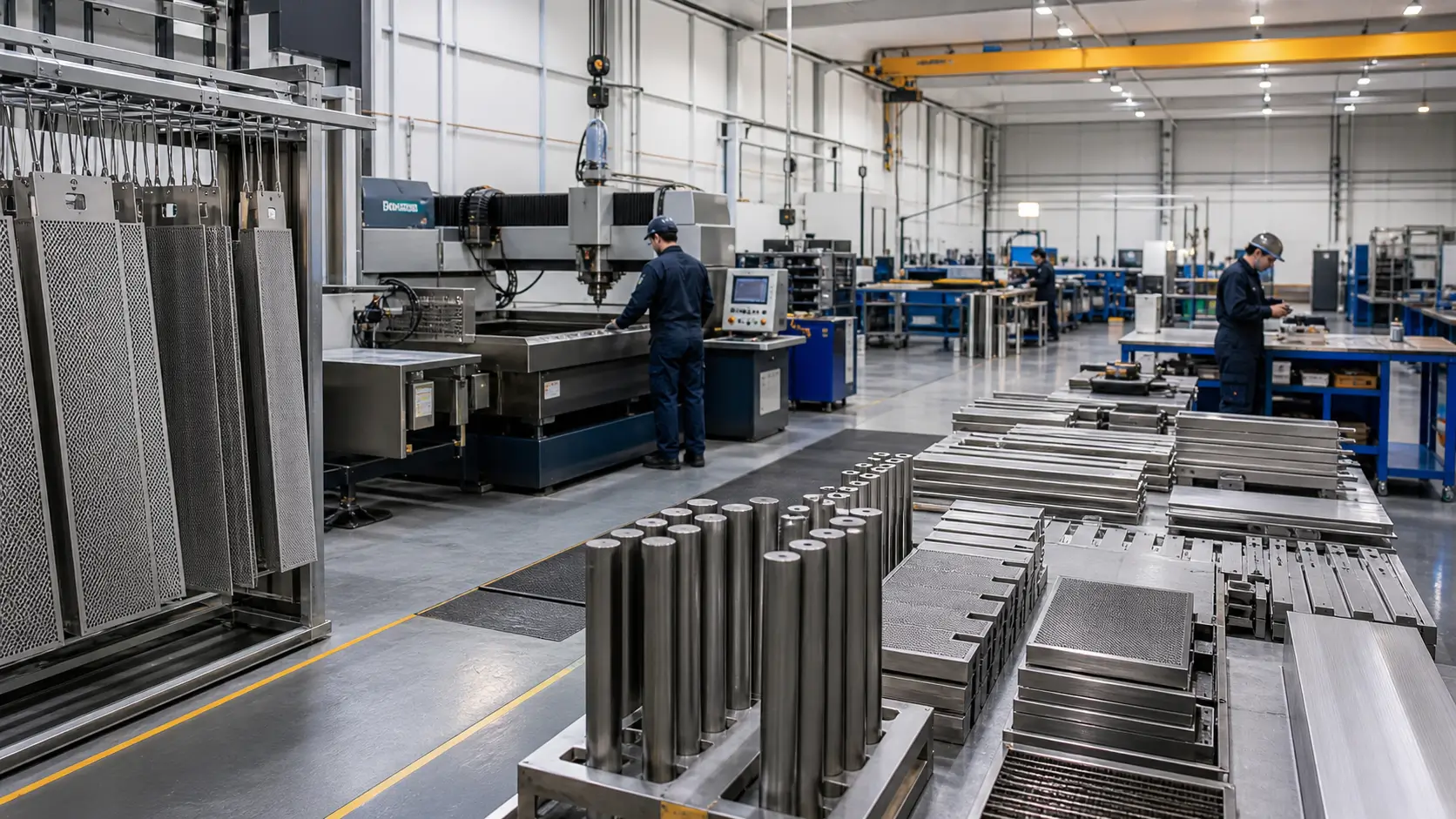 Titanium Electrode Preparation Area