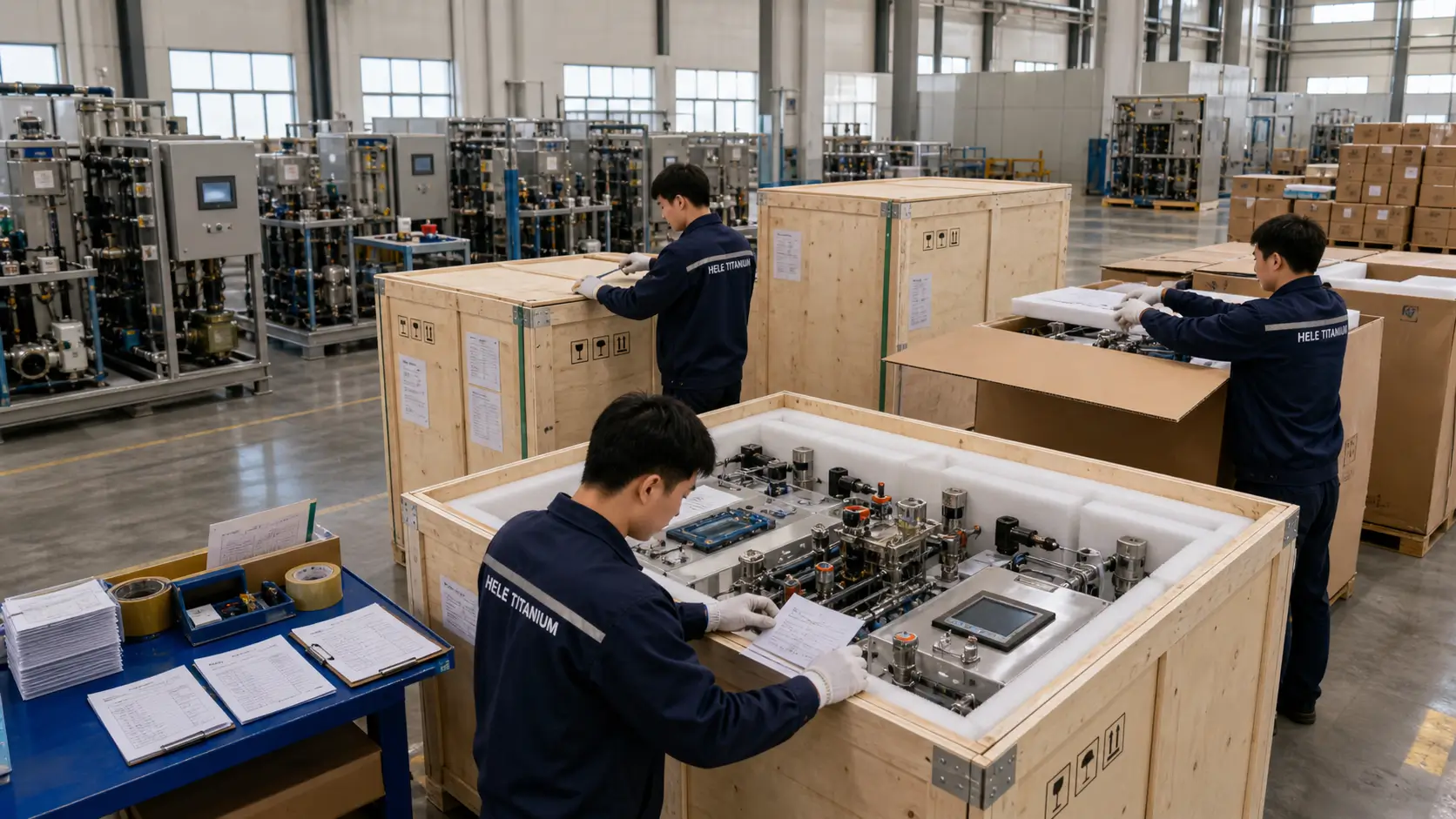 Skid Packing & Dispatch Area