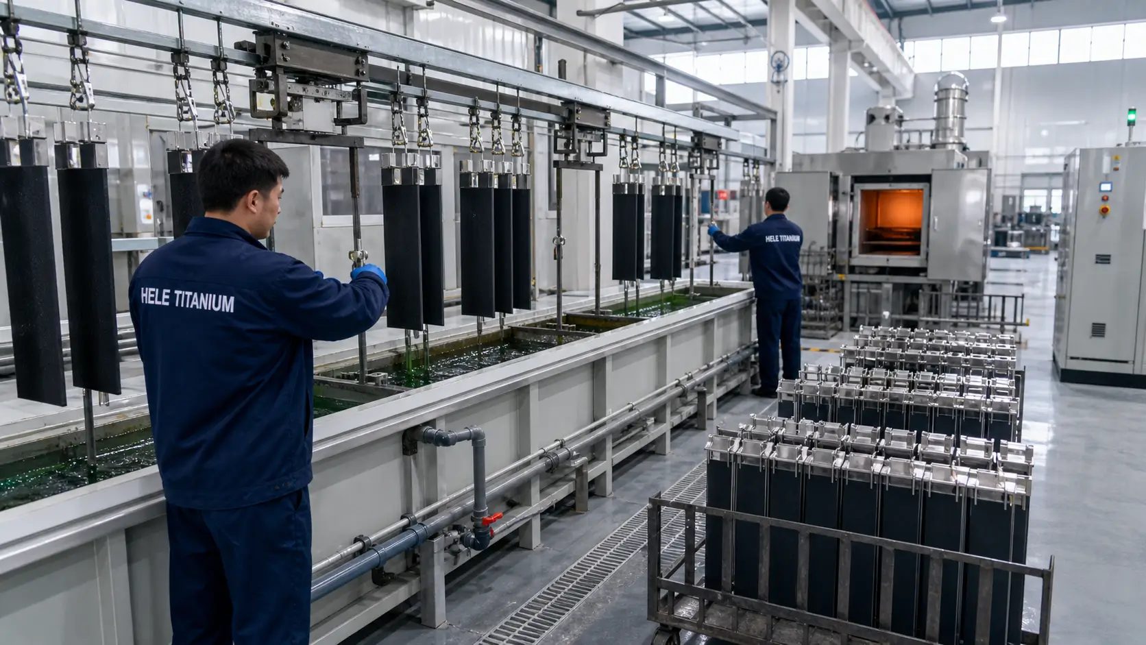 Titanium Electrode Fabrication Area