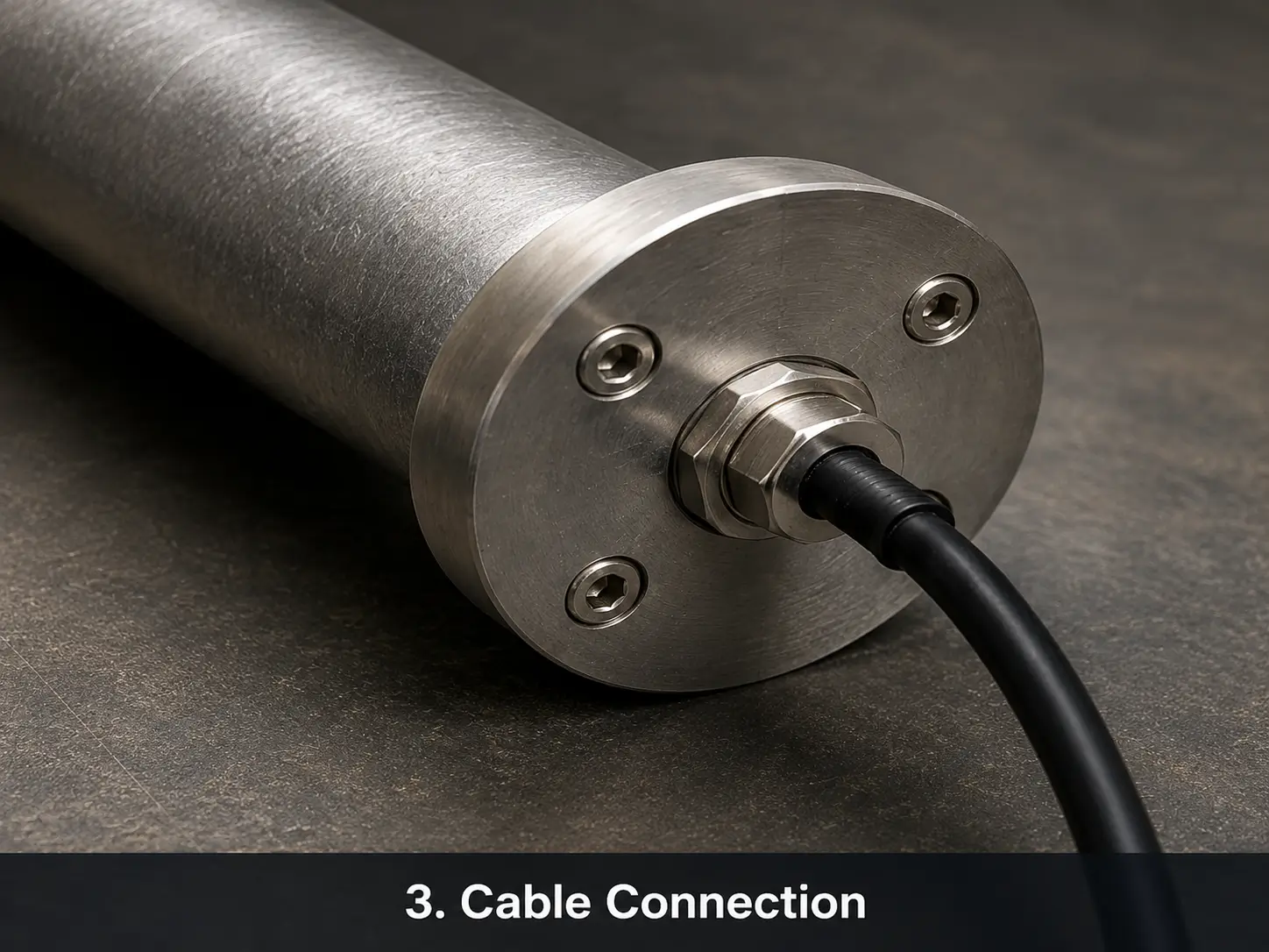 Cable connection and sealing detail for custom ICAF anodes