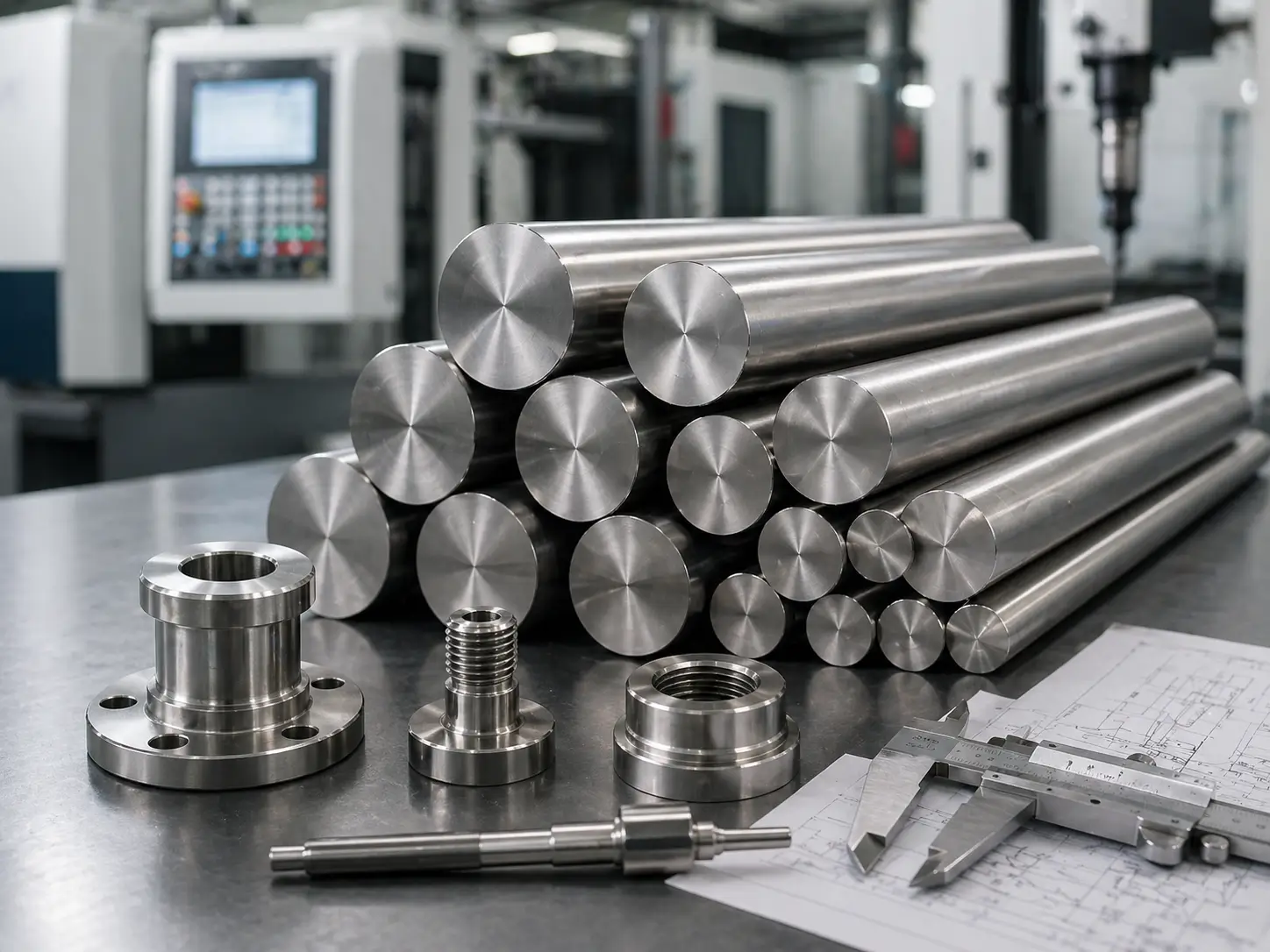 Precision Ground Titanium Bar Stock