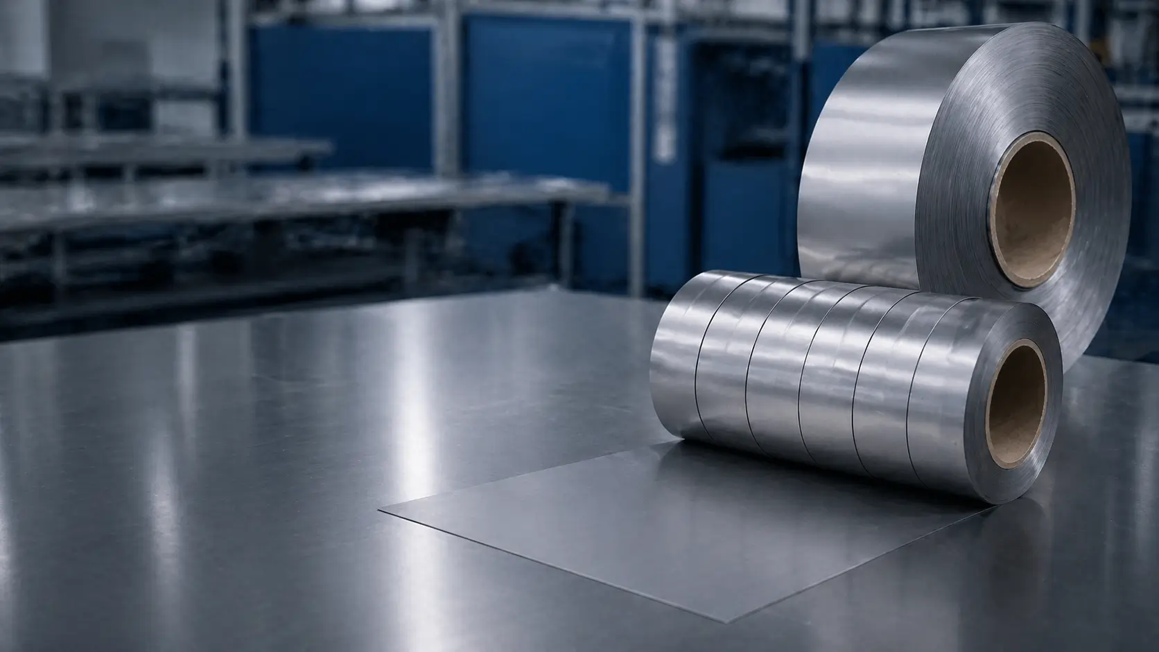 Precision rolled titanium foil coils