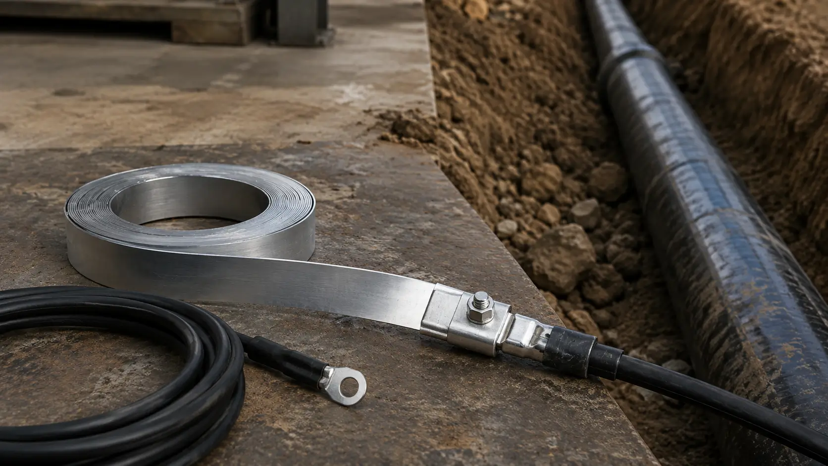 Cable-Connected Ribbon Anodes