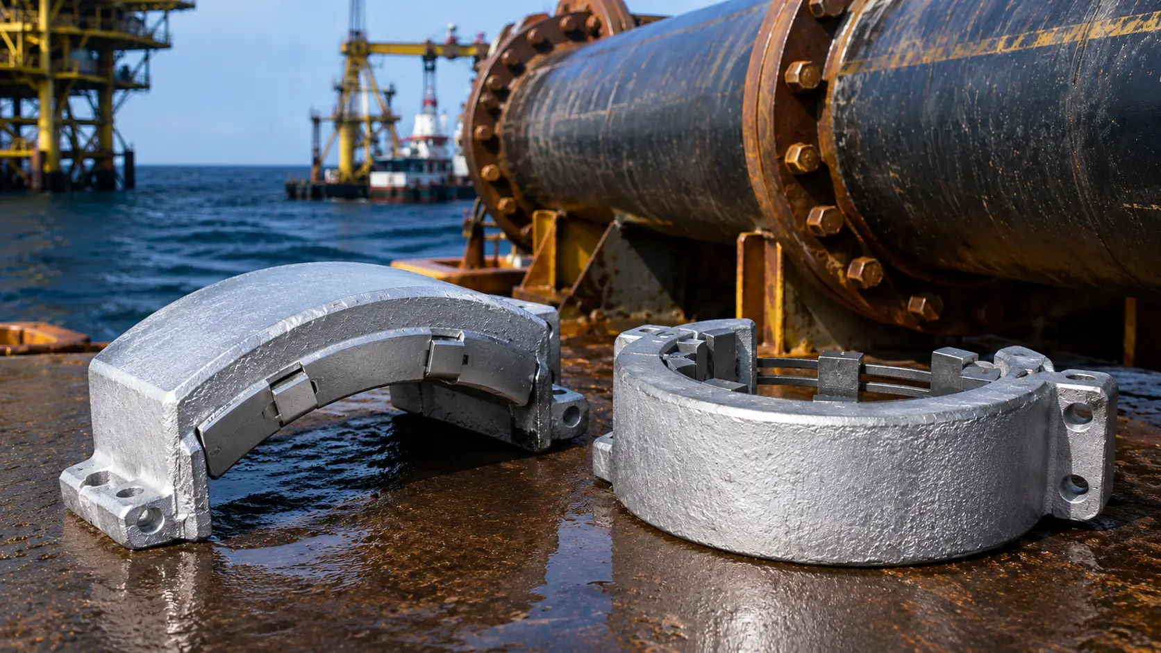 Bracelet Anodes with Steel Inserts