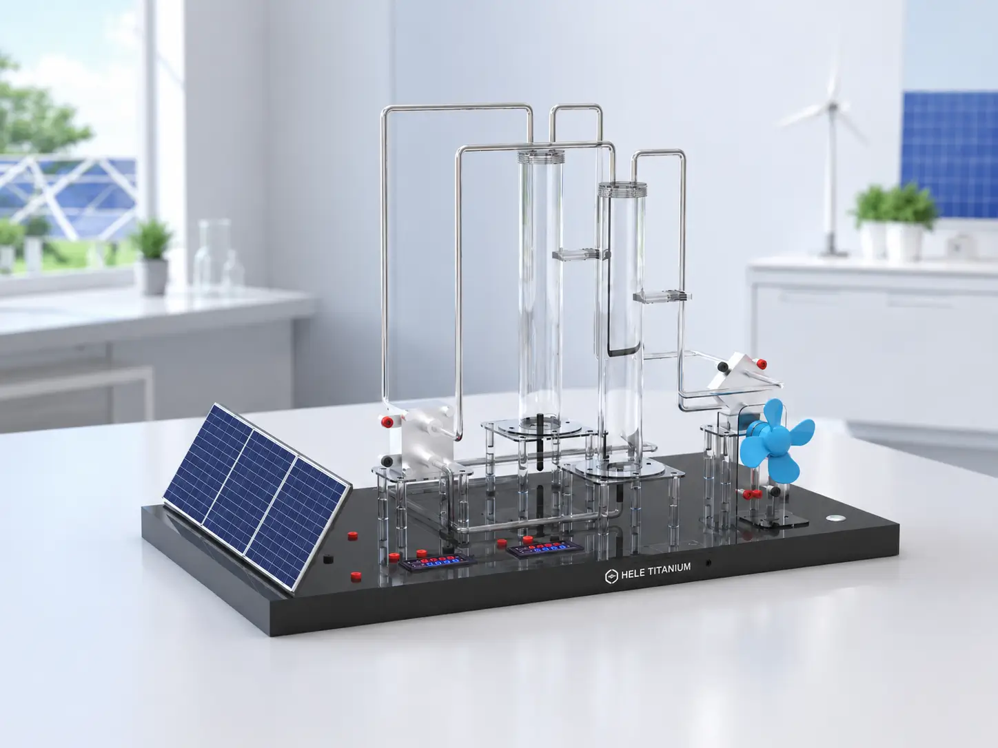 Photovoltaic Hydrogen Production Demonstration Kit full setup
