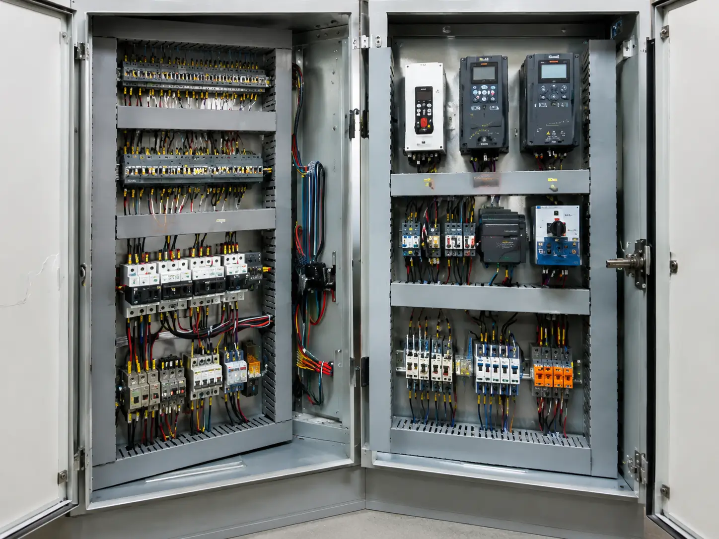 Marine anti-fouling control panel assembly and wiring