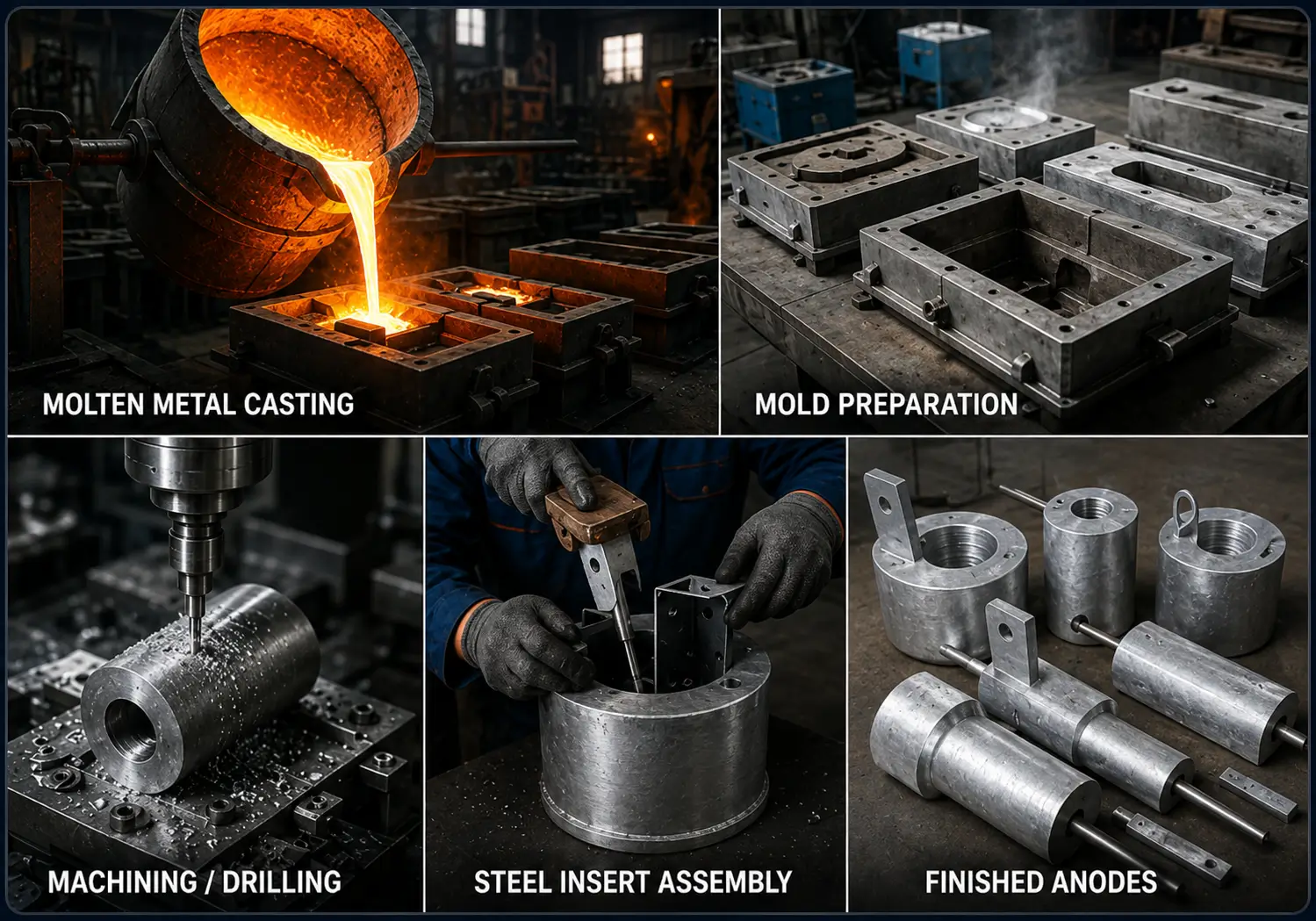 Custom Sacrificial Anodes Manufacturing