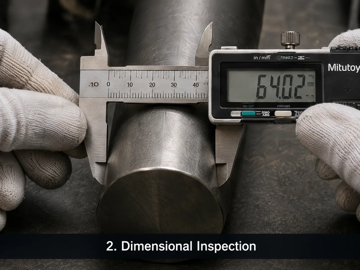 Dimensional inspection of diameter, length and weight for replacement MGPS anodes