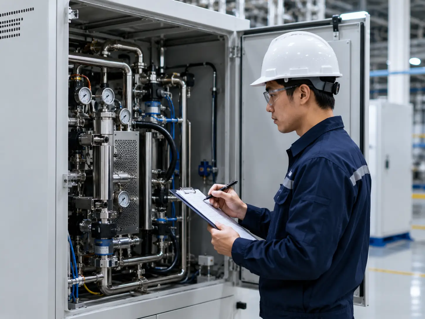 Engineer Inspection of Electrolyzer System