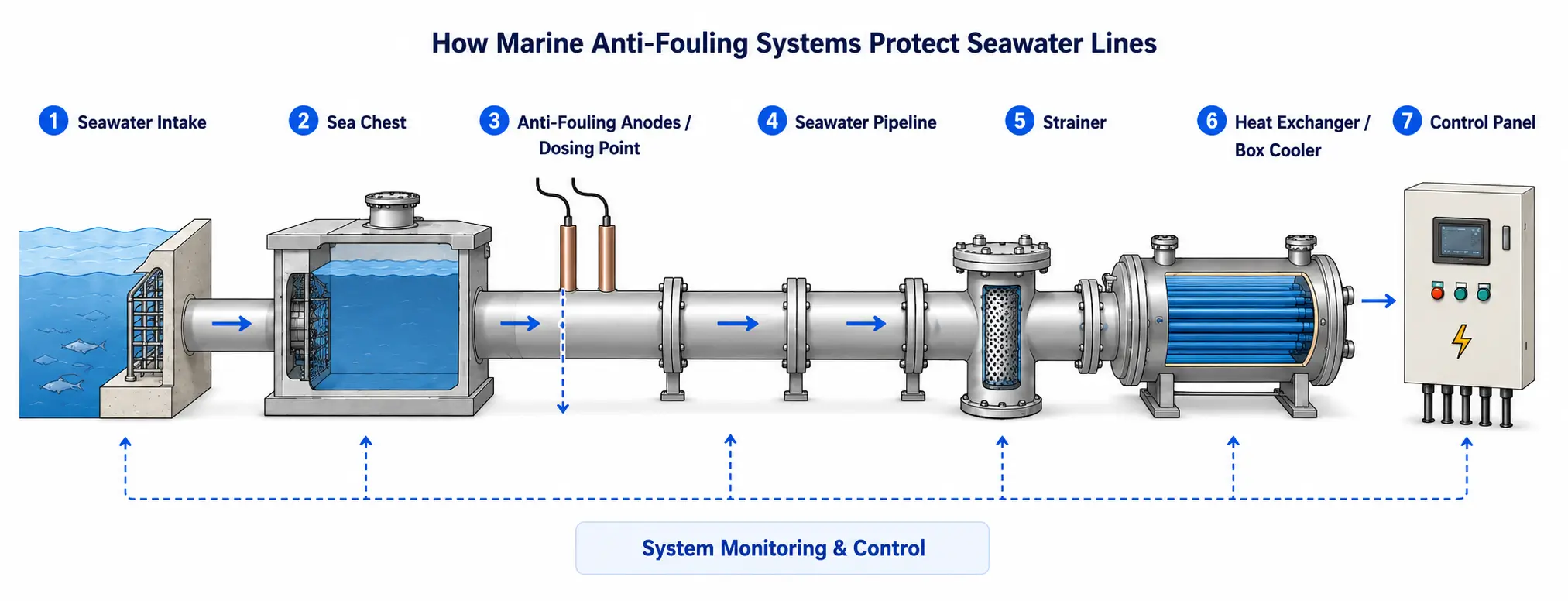 How Marine Anti-Fouling Systems Protect Seawater Lines