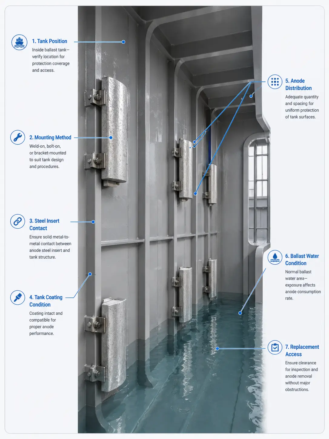 Installation Considerations for Ballast Tank Anodes