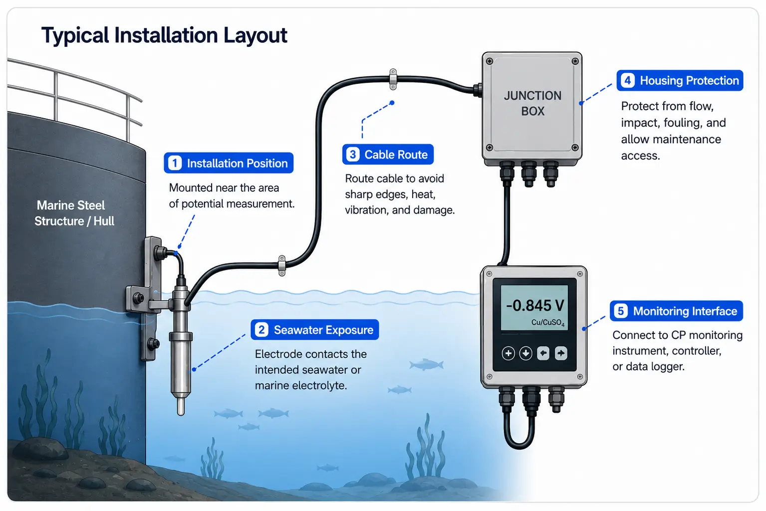 Installation Considerations for Zinc Reference Electrodes