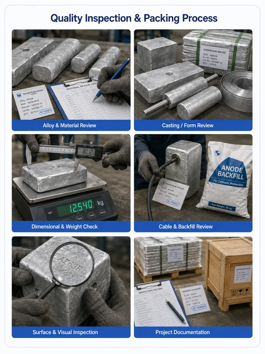 Quality Control for Magnesium Sacrificial Anodes