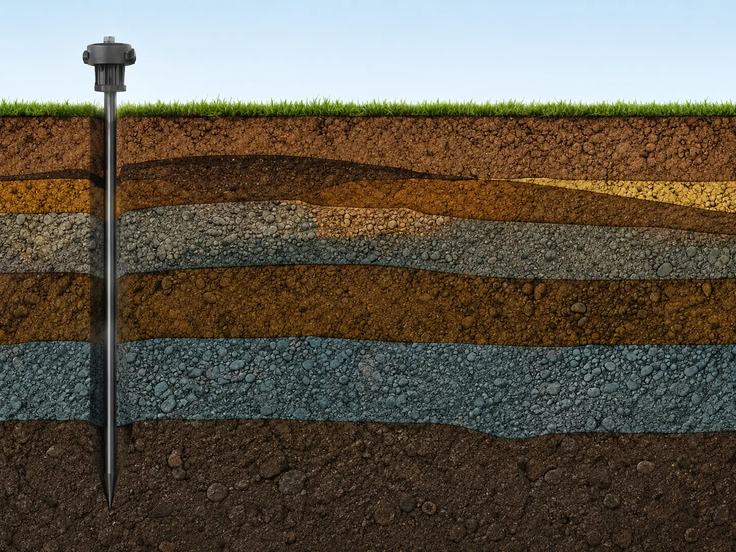 Soil resistivity profile for deep groundbed ICCP design