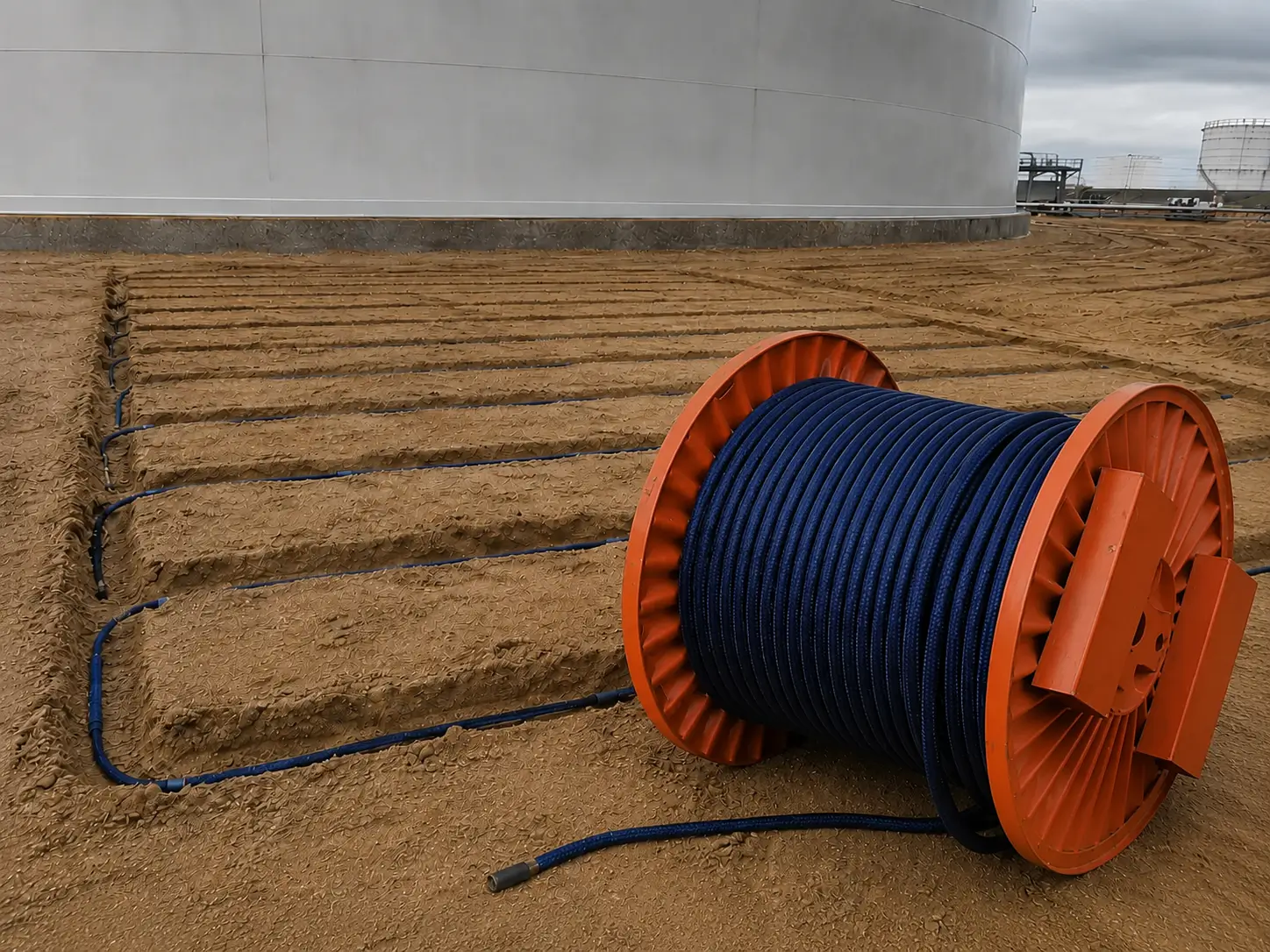 Tank Bottom Linear Anode Installation