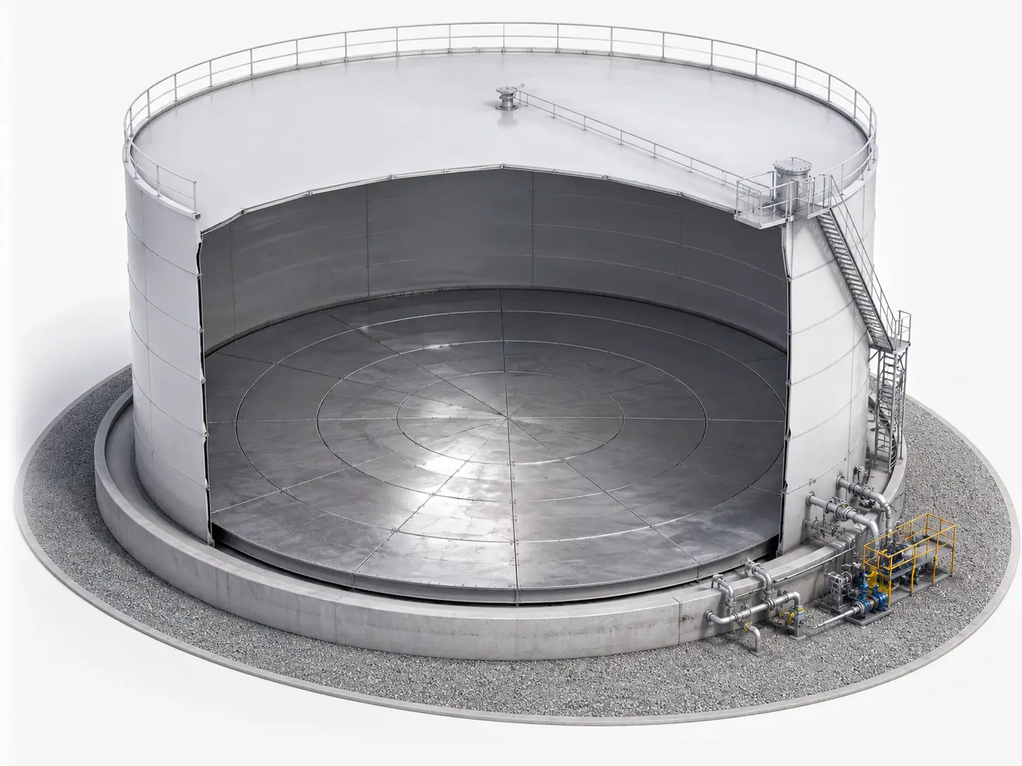 Tank Diameter & Floor Area for tank bottom anode selection