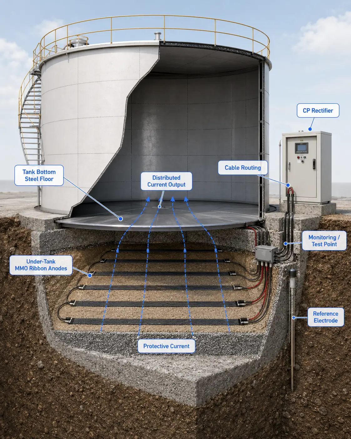 Tank Bottom ICCP Protection Diagram