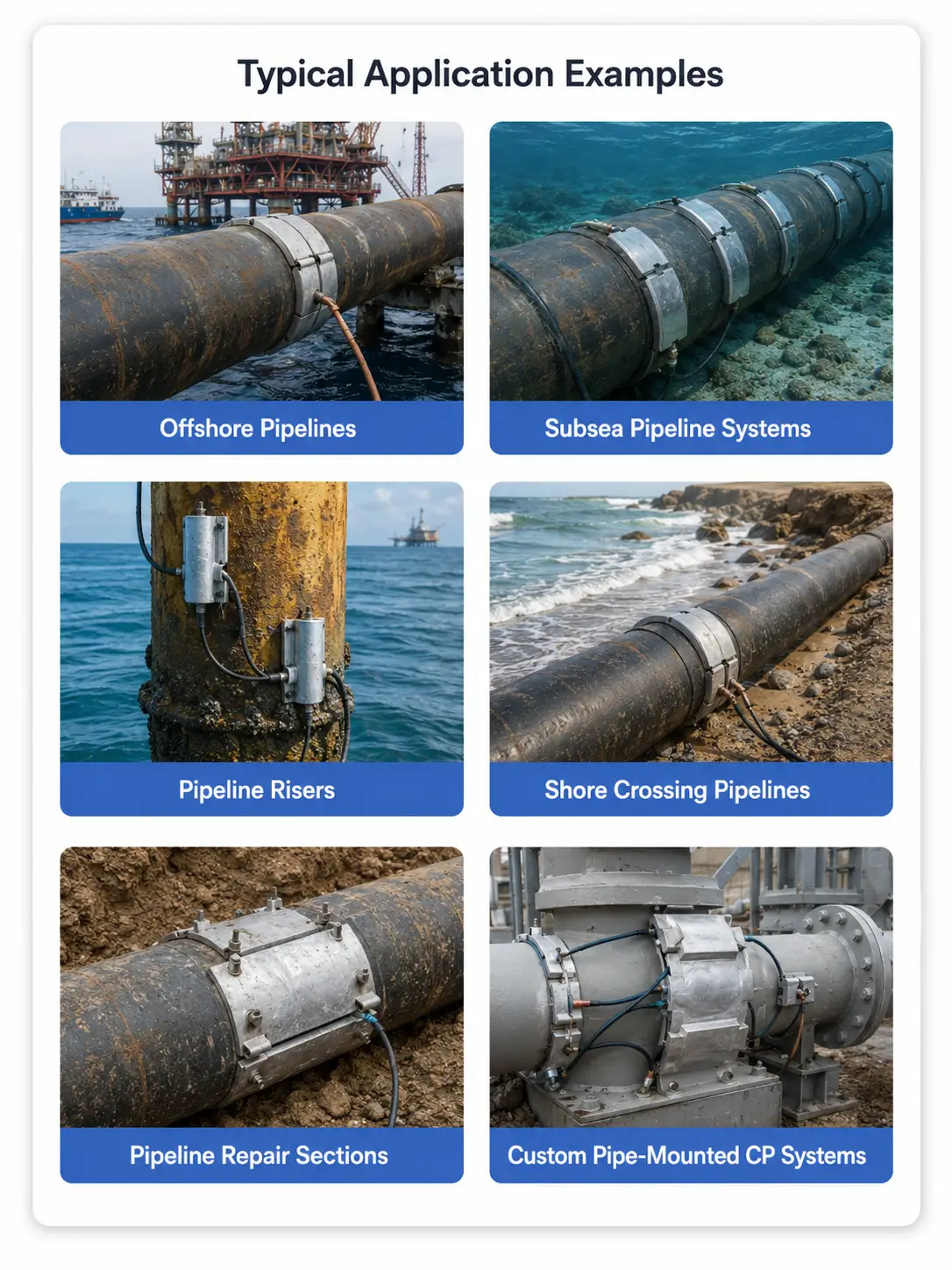 Bracelet Anode Application Examples