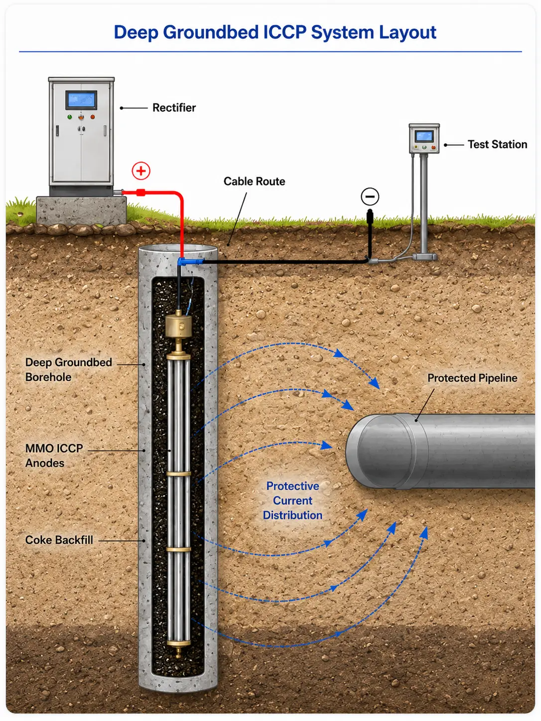 Where Deep Groundbed ICCP Anodes Are Commonly Used