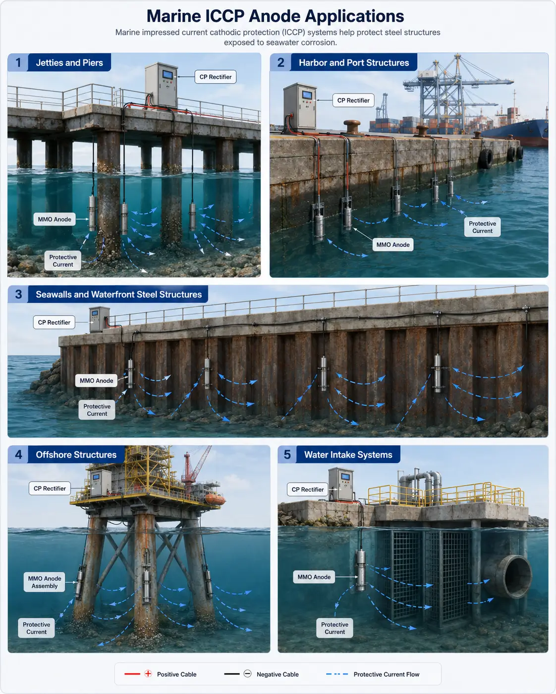 Where Marine ICCP Anodes Are Commonly Used
