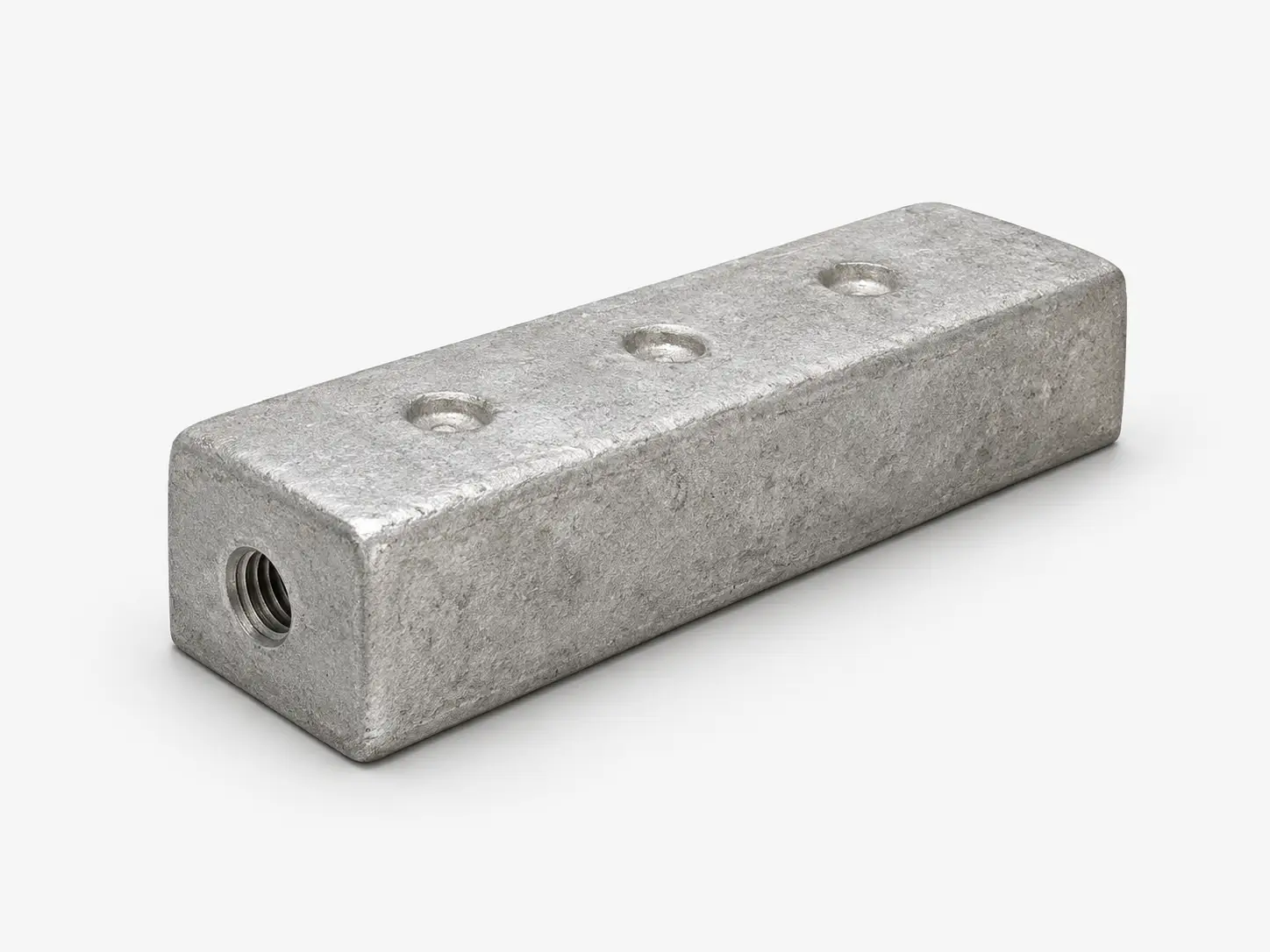 Zinc sacrificial anode material option