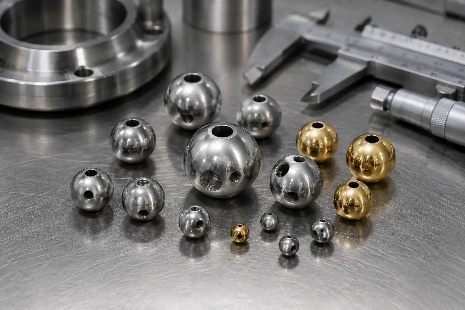 Drilled Titanium Balls