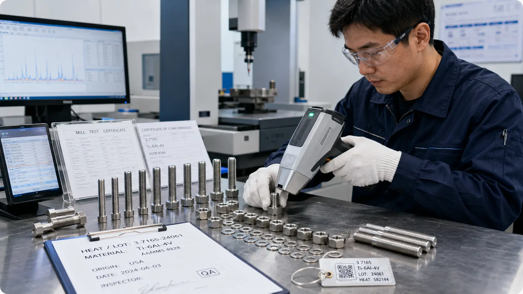 Verificación del material