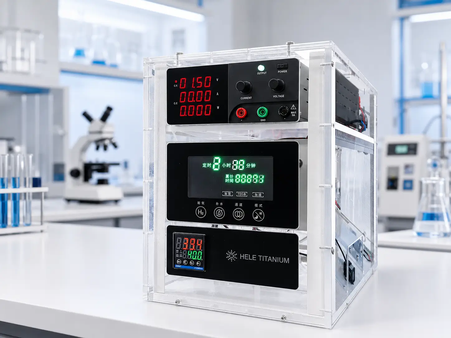 Photovoltaic Hydrogen Production Demonstration Kit full setup