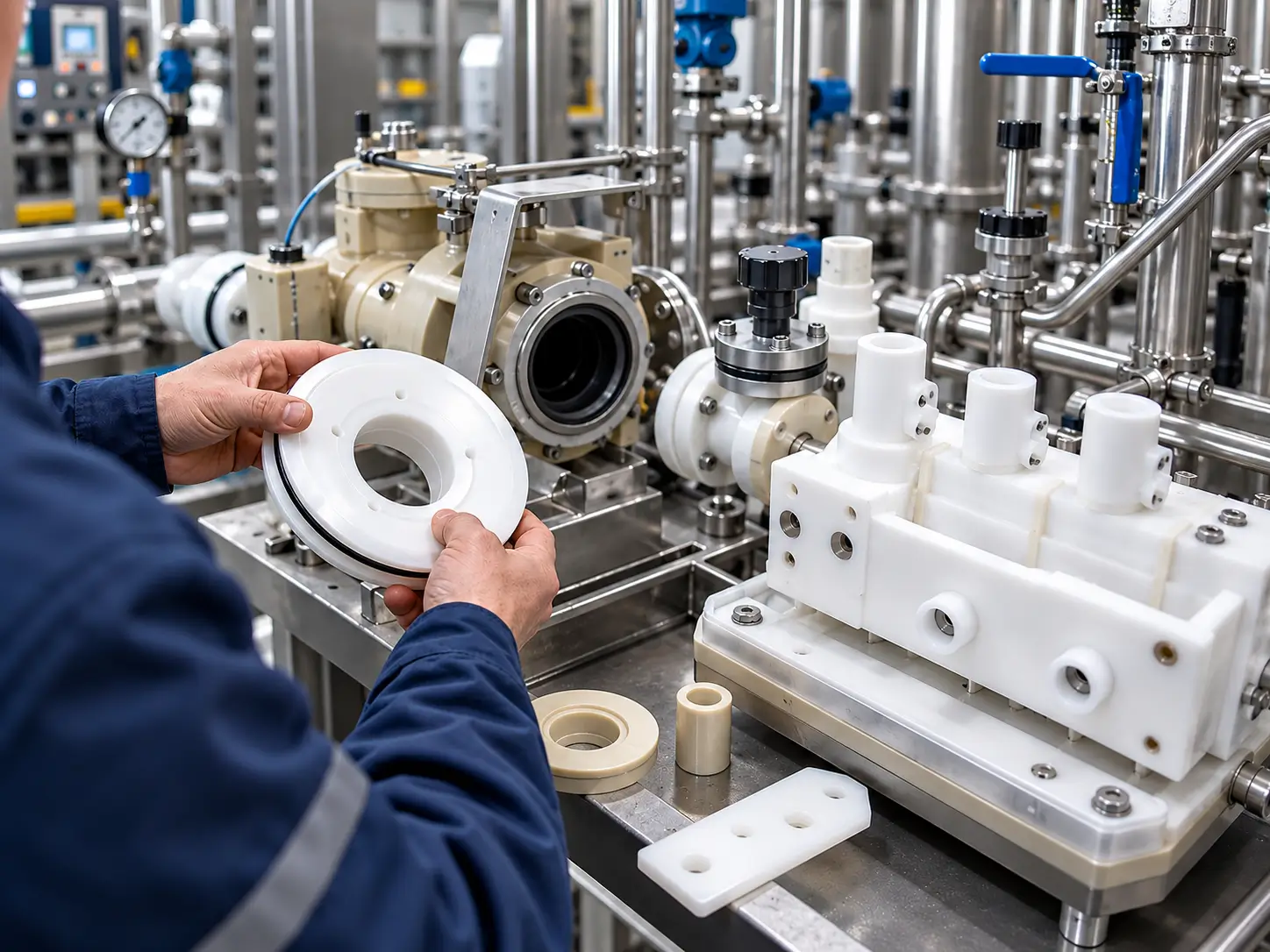 Chemical & Process Equipment CNC titanium parts application