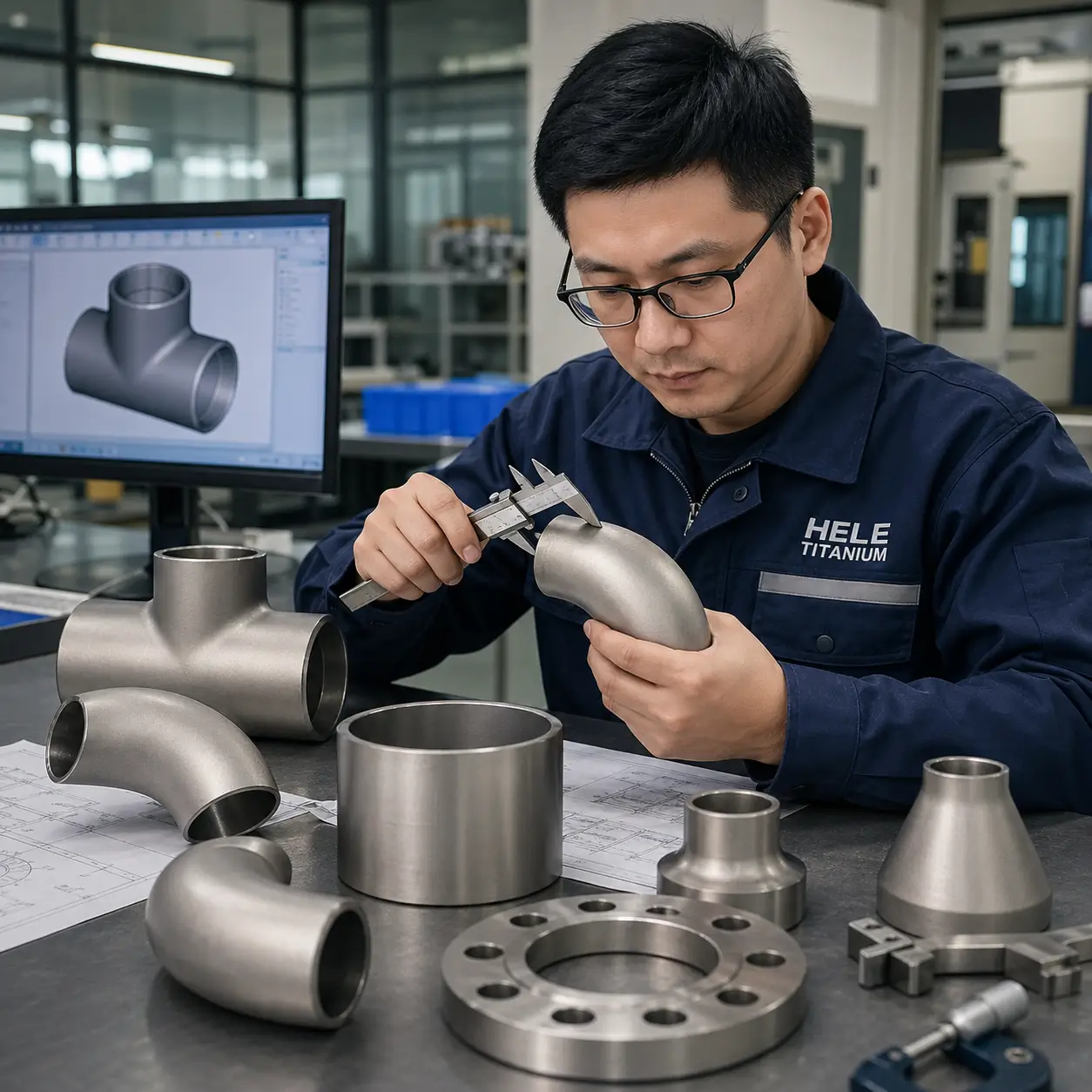Titanium custom fabrication geometry