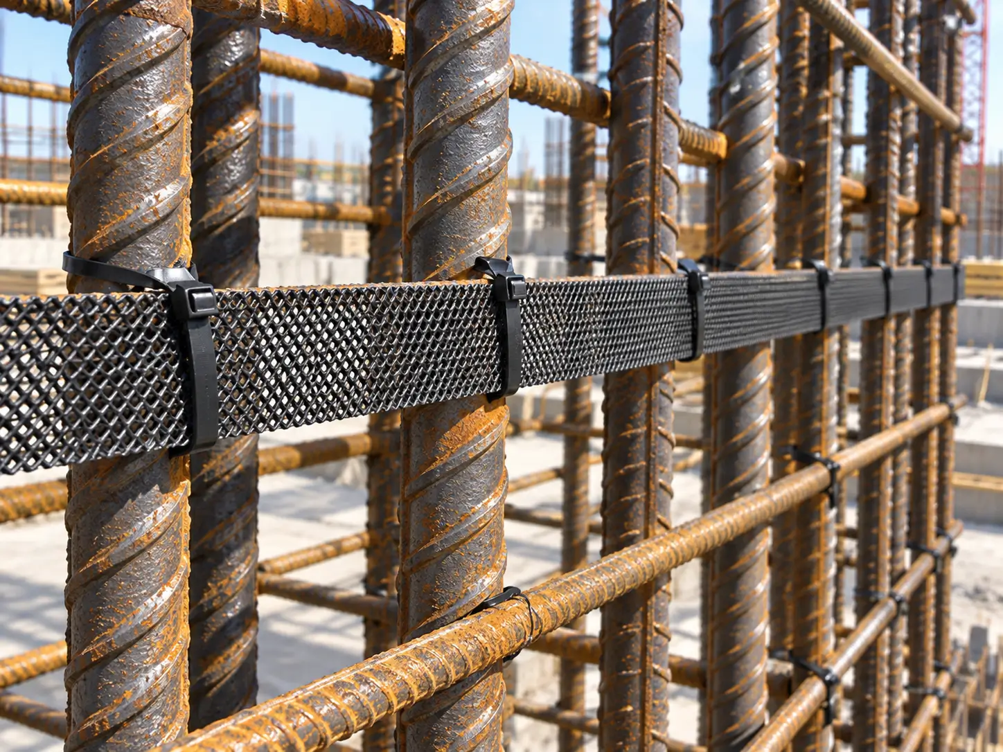 MMO mesh ribbon anode expanded titanium geometry