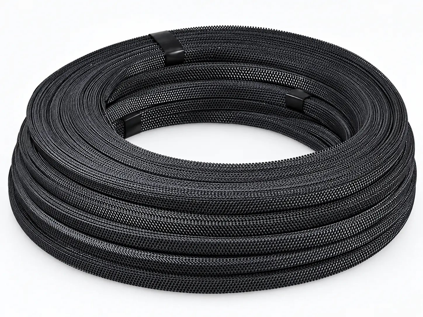 MMO mesh ribbon anode installation with concrete reinforcement