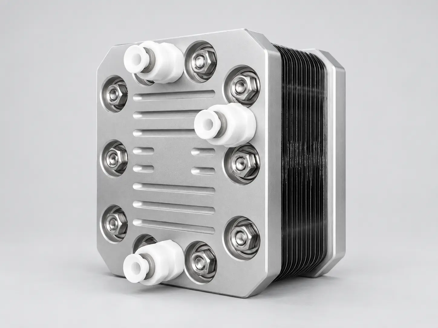 Mid-Flow Compact PEM Stack