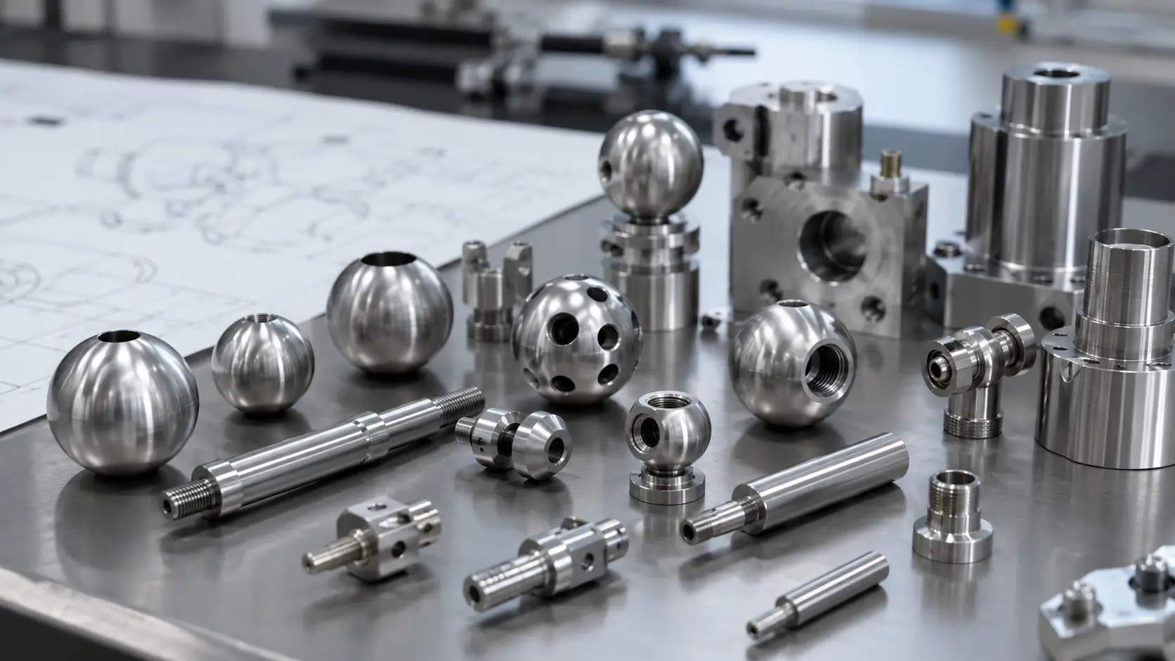 Custom titanium balls and hemispheres for research and specialized components