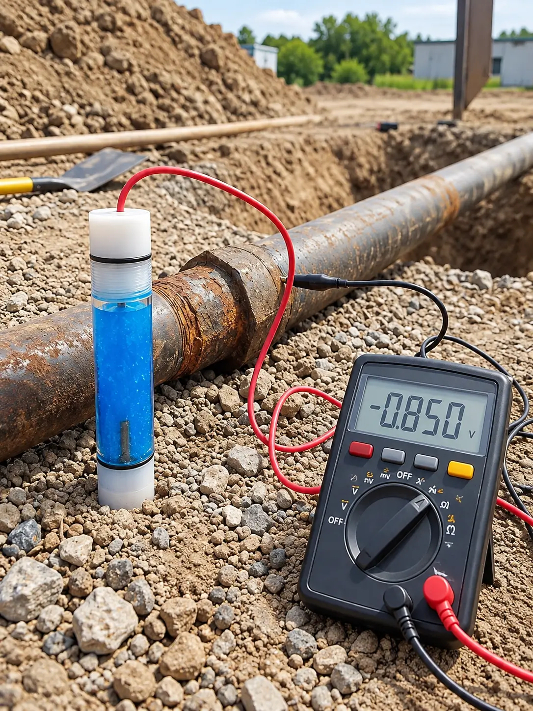Cu/CuSO₄ Permanent Reference Electrodes for Soil CP