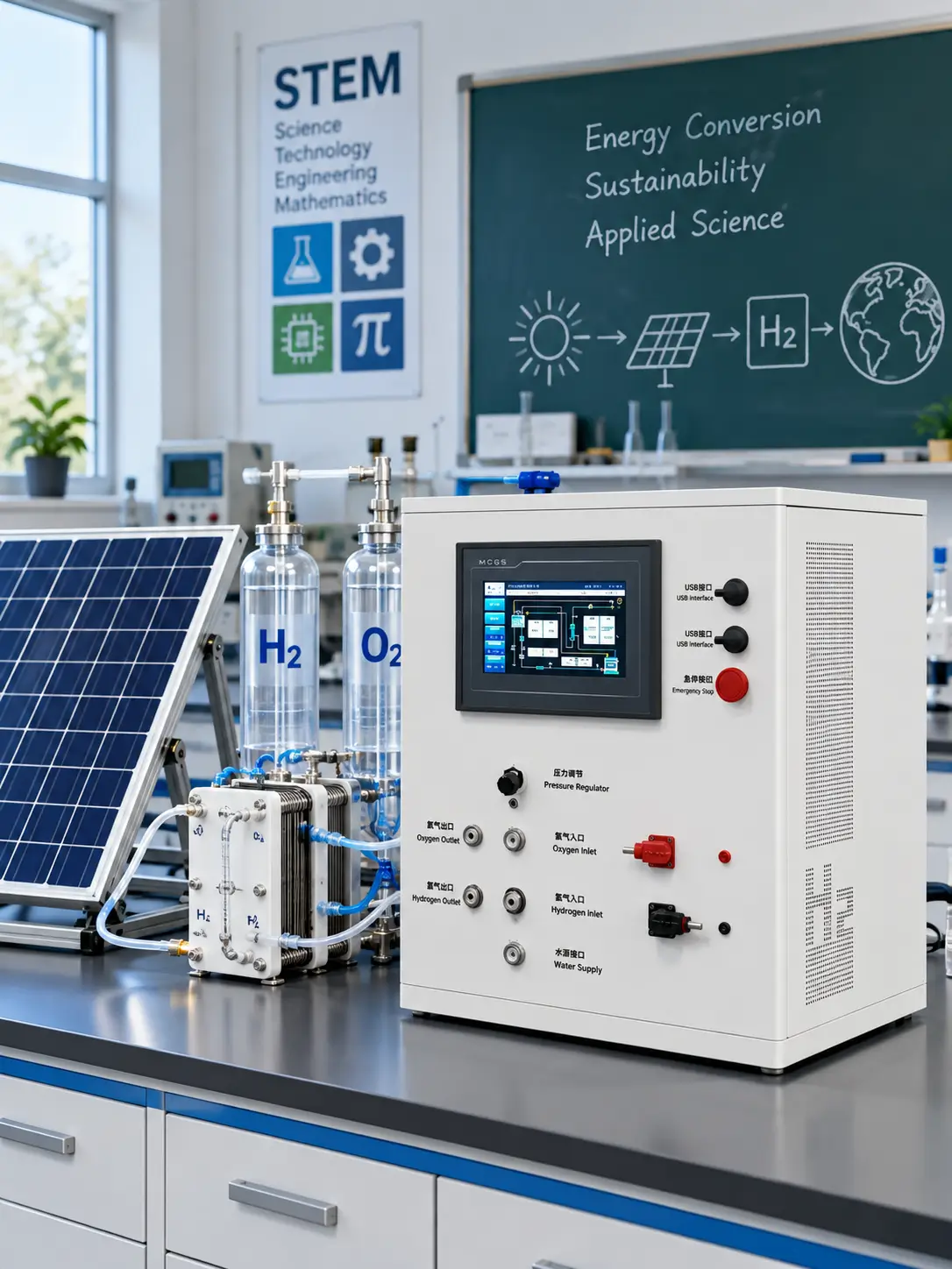 Single-Channel PEM Electrolyzer Test Platform