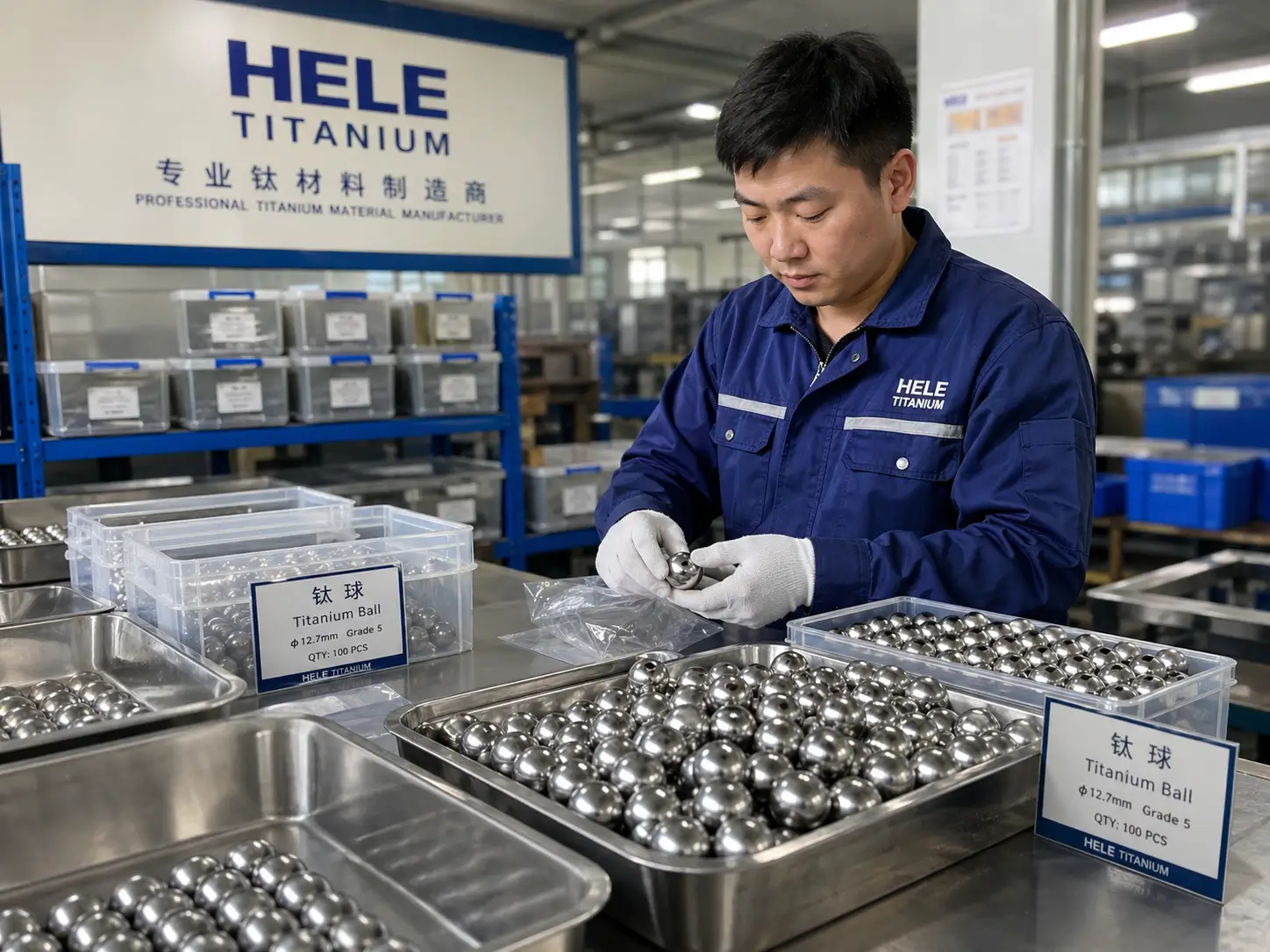 Titanium Ball Machining Area