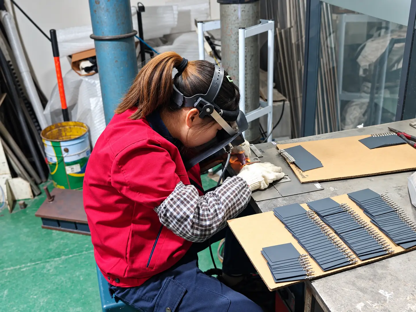 Titanium Electrode Preparation Area