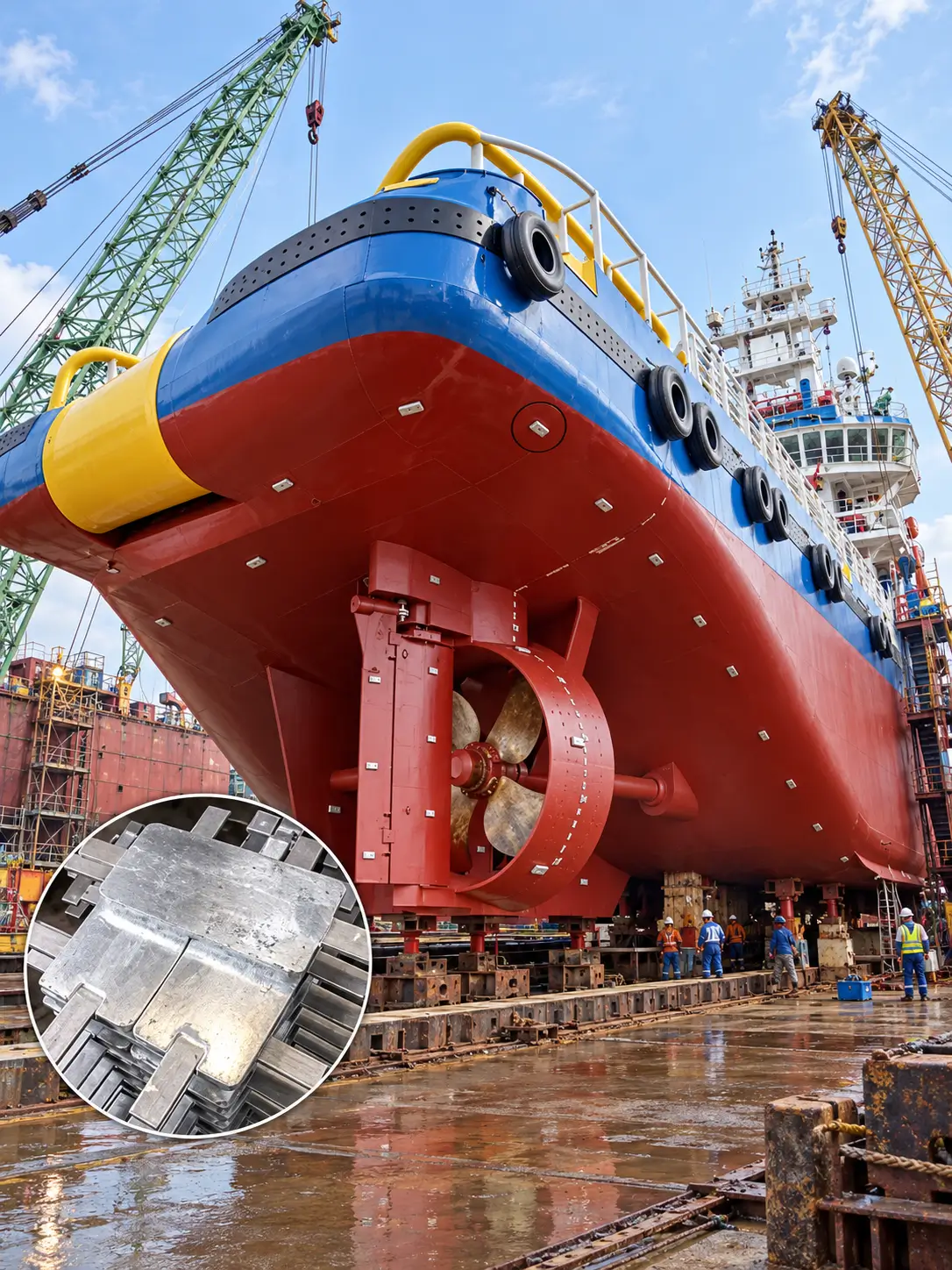 Zinc Sacrificial Anodes for Ships, Tanks and Offshore Structures